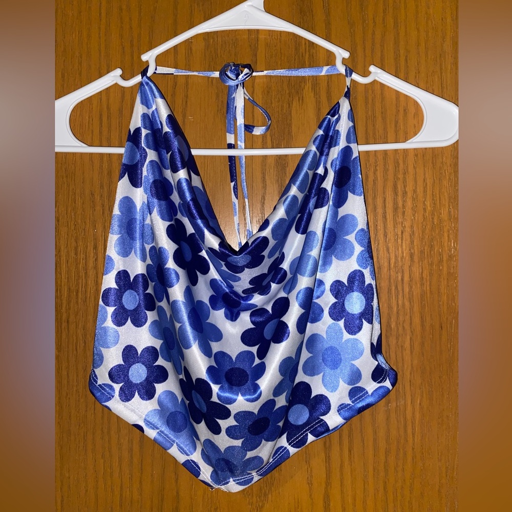 Blue floral top from Rue21!